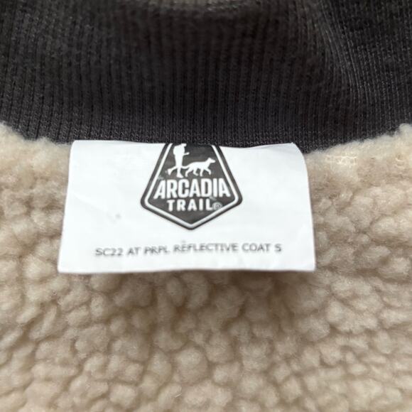 Arcadia Trail Insulated Puffer Dog Coat Jacket S - Purple Chrome - Picture 4 of 4